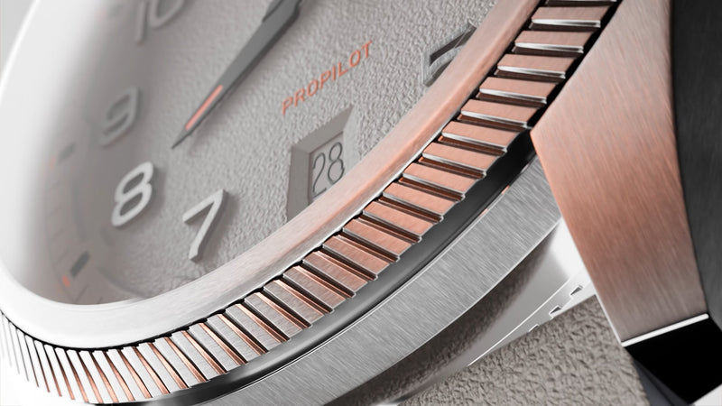 Propilot Date Watch, Grey