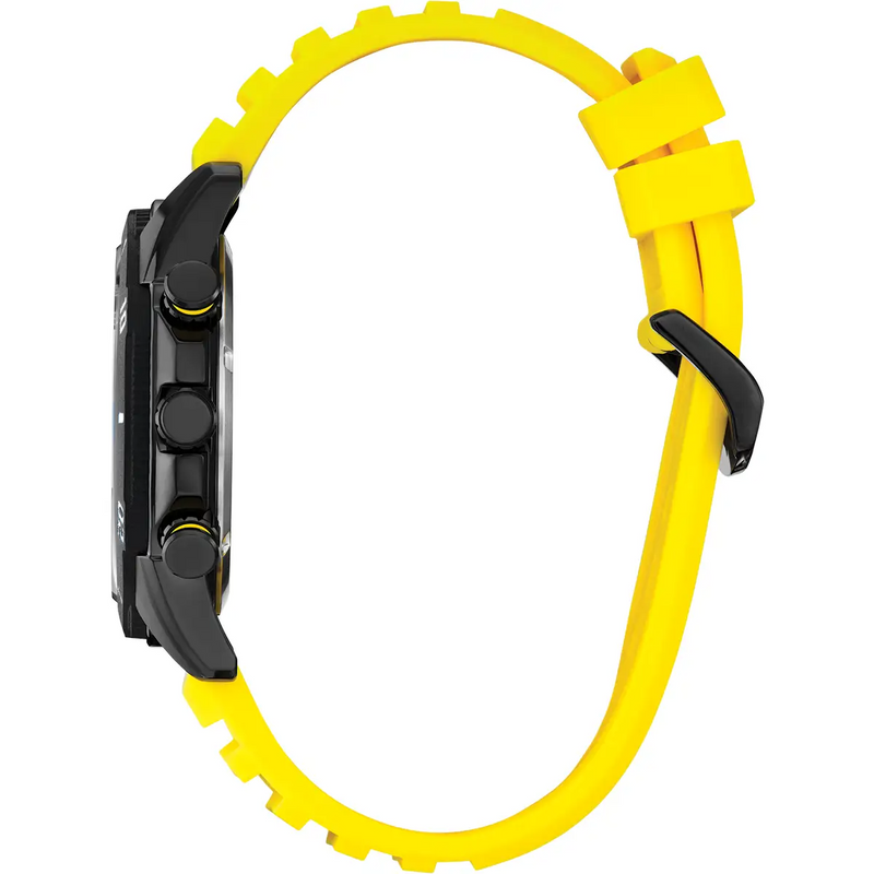 Men's Sport Chronograph Watch, Black/Yellow - AT2585-08E