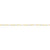 14ct Yellow Gold Filled Flat Cable Chain with White Beads