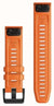 Quickfit Watch Strap, 22mm - Ember Orange Silicone