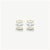 Bold Oval Solitaire Earrings - Gold