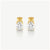 Bold Oval Solitaire Earrings - Gold