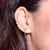 Hannah Martin Chained Star Stud Earrings - Silver - SPS-HM-32