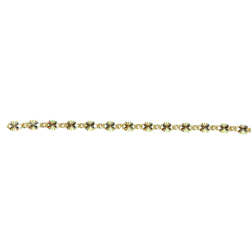 Yellow Gold Filled Starburst Link Chain