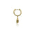 Green Amethyst Huggie Drop Earrings, 2.00ct - 18ct Yellow Gold - DOM322/EA-PR