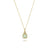 Green Amethyst Pendant & Chain, 2.51ct - 18ct Yellow Gold - DOM322/PA+CH