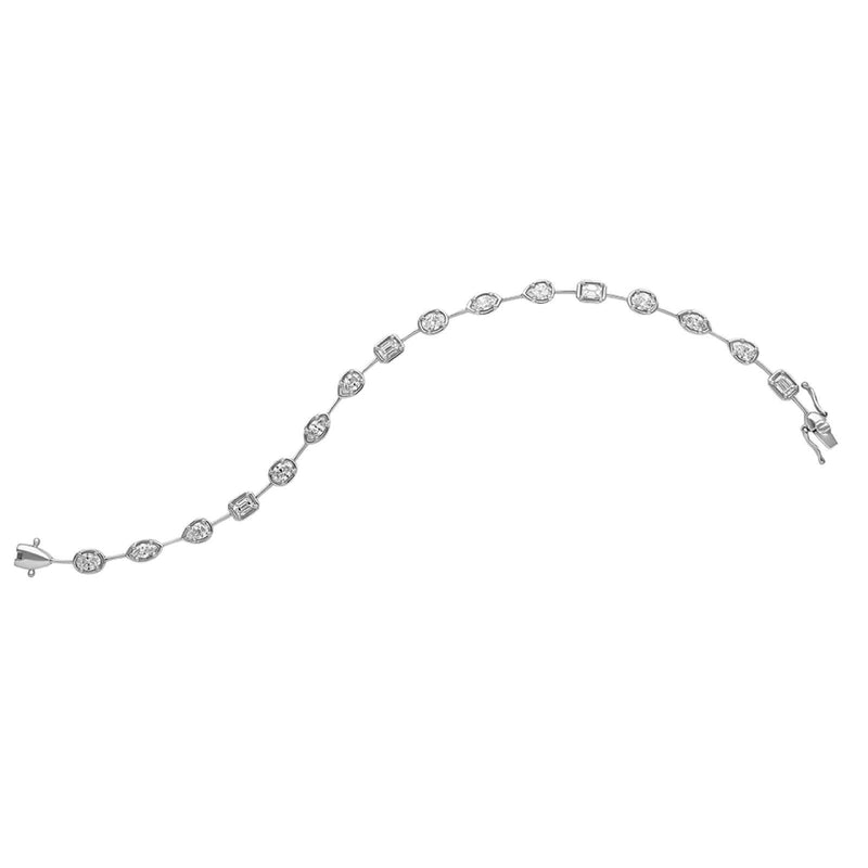 Diamond Line Bracelet, 2.75ct - 18ct White Gold - DOM376/BA/18W