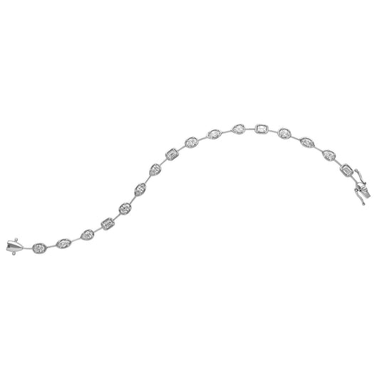Diamond Line Bracelet, 2.75ct - 18ct White Gold - DOM376/BA/18W