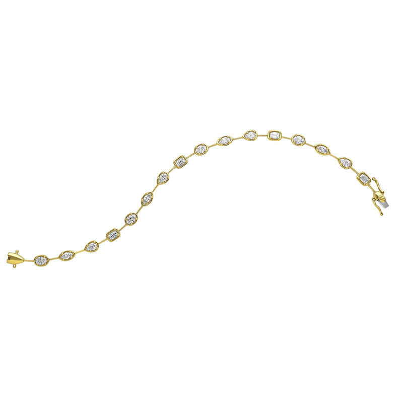 Diamond Bracelet, 2.75ct - 18ct Yellow Gold - DOM376/BA/18Y