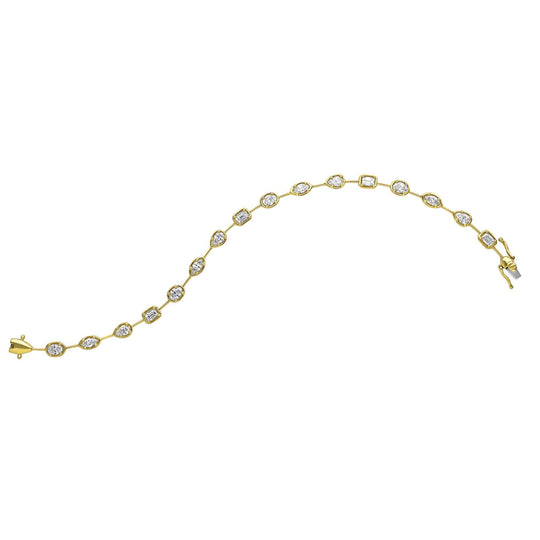 Diamond Bracelet, 2.75ct - 18ct Yellow Gold - DOM376/BA/18Y