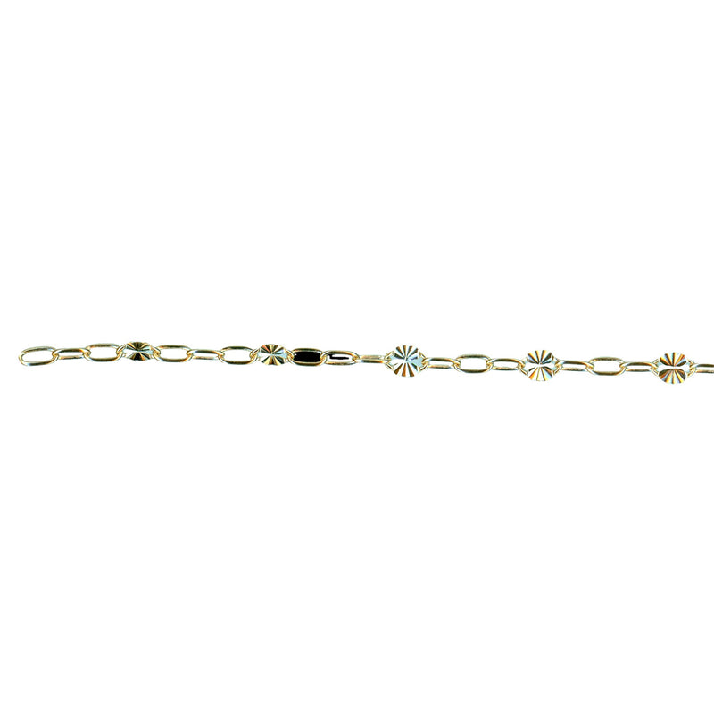 14ct Gold Filled Sunburst Cable Chain