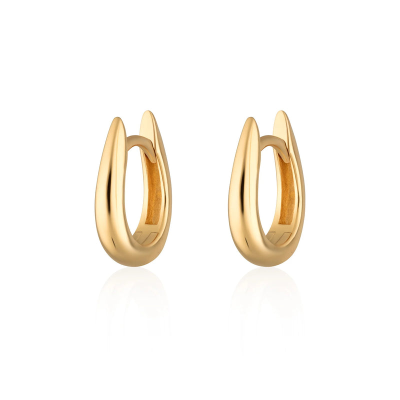 Claw Huggie Earrings - Gold - SPG-39