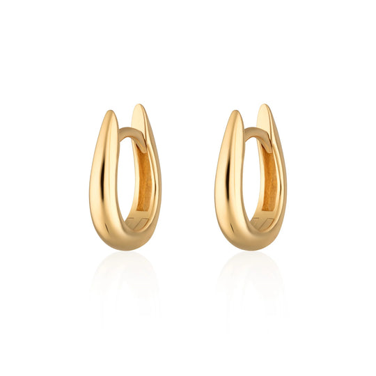 Claw Huggie Earrings - Gold - SPG-39
