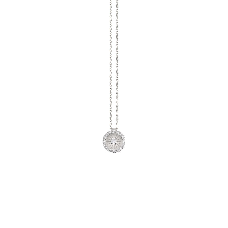 Mystar Diamond Pendant - 18ct White Ice Gold