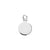 10mm Round St Christoper Pendant & Chain - Sterling Silver