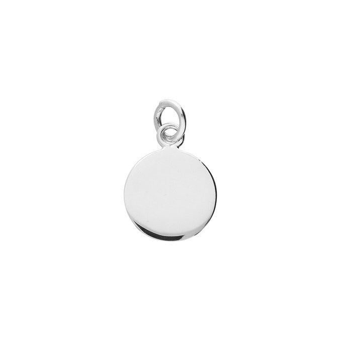 10mm Round St Christoper Pendant & Chain - Sterling Silver