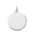 21mm Round St Christoper Pendant - Sterling Silver
