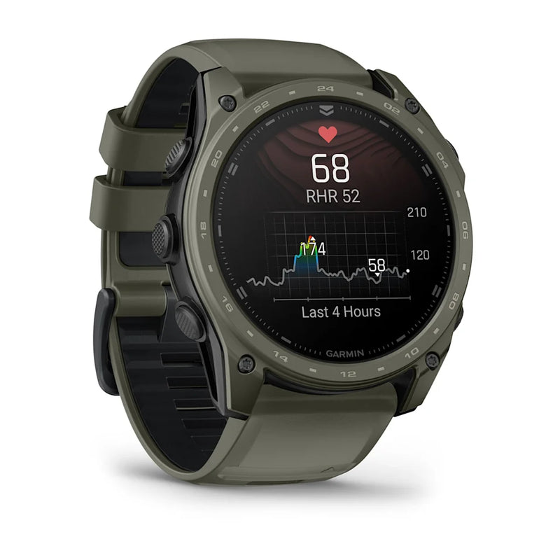 Tactix 8 AMOLED, Cerakote Coating, Smartwatch, 51mm - Olive - 010-04553-11
