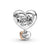 Thank You Mum Heart Charm - Sterling Silver/14ct Rose Gold Plating - 789372C00
