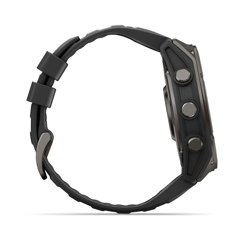 Fenix 9 Smartwatch, 51mm - Carbon Grey DLC Titanium with Black Silicone Band - 010-04763-11