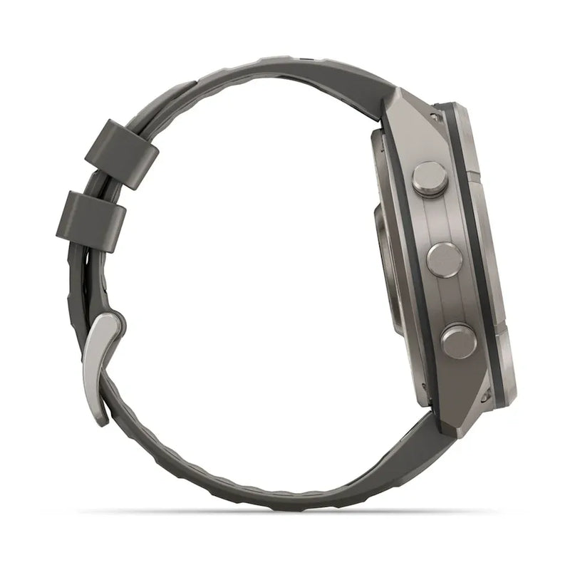 Fenix 9 Pro inReach Smartwatch, Solar 51mm - Titanium with Pebble Grey Silicone Band - 010-04339-01