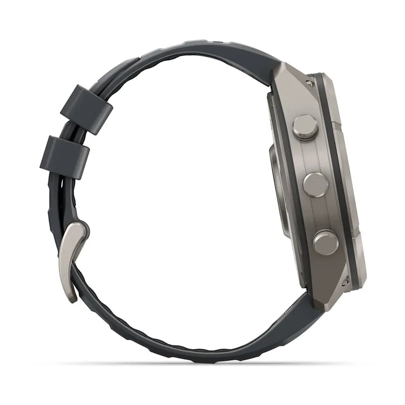 Fenix 9 Pro inReach Smartwatch, 51mm - Titanium with Graphite/Black Silicone Band - 010-04337-21