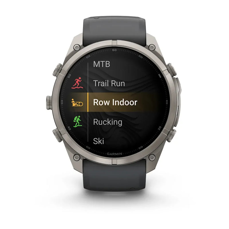 Fenix 9 Pro inReach Smartwatch, 51mm - Titanium with Graphite/Black Silicone Band - 010-04337-21