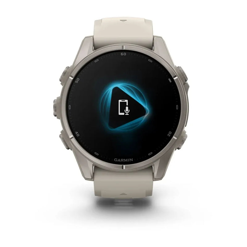 Fenix 9 Smartwatch, 43mm - Titanium with Fog Grey Silicone Band - 010-04761-01