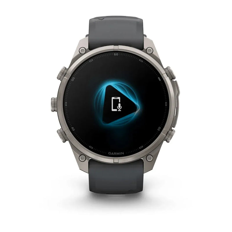 Fenix 9 Pro inReach Smartwatch, 47mm - Titanium with Graphite/Black Silicone Band - 010-04336-21