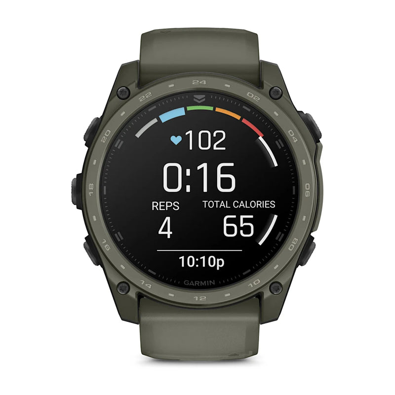 Tactix 8 AMOLED, Cerakote Coating, Smartwatch, 51mm - Olive - 010-04553-11