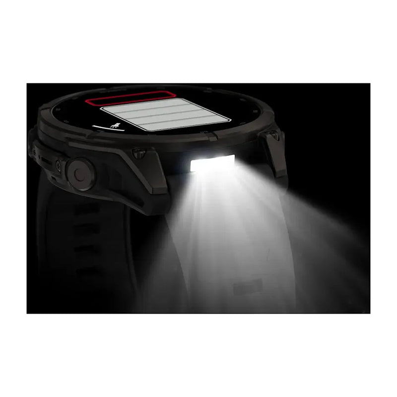 Fenix 9 Smartwatch, 47mm - Carbon Grey DLC Titanium with Black Silicone Band - 010-04762-11