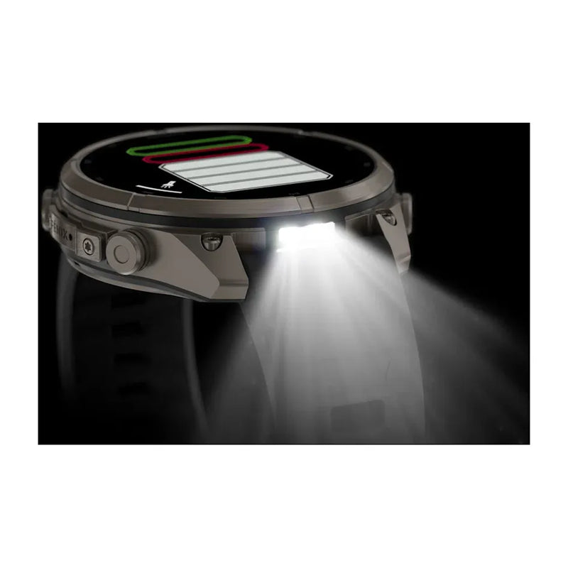 Fenix 9 Pro inReach Smartwatch, 47mm - Titanium with Graphite/Black Silicone Band - 010-04336-21