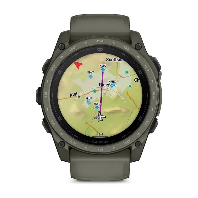 Tactix 8 AMOLED, Cerakote Coating, Smartwatch, 51mm - Olive - 010-04553-11