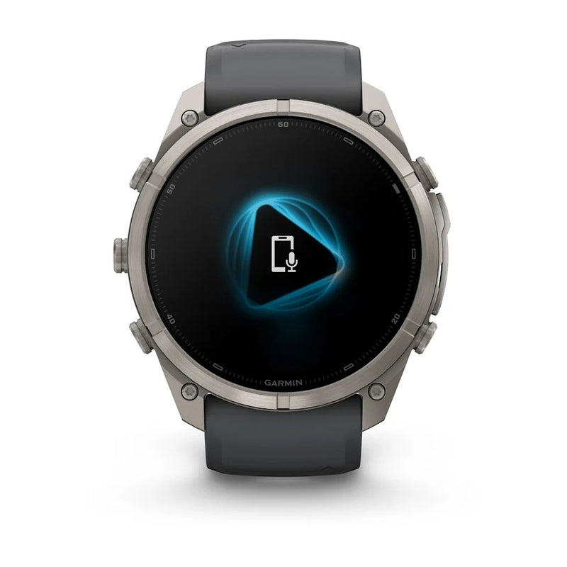 Fenix 9 Pro inReach Smartwatch, 51mm - Titanium with Graphite/Black Silicone Band - 010-04337-21