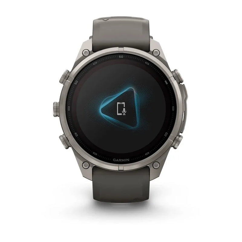 Fenix 9 Pro inReach Smartwatch, Solar 47mm - Titanium with Pebble Grey Silicone Band - 010-04338-01