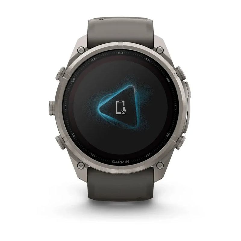 Fenix 9 Pro inReach Smartwatch, Solar 51mm - Titanium with Pebble Grey Silicone Band - 010-04339-01