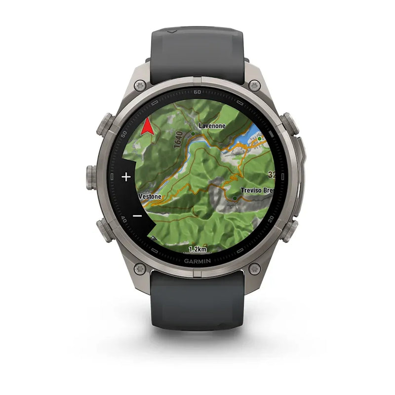 Fenix 9 Pro inReach Smartwatch, 47mm - Titanium with Graphite/Black Silicone Band - 010-04336-21