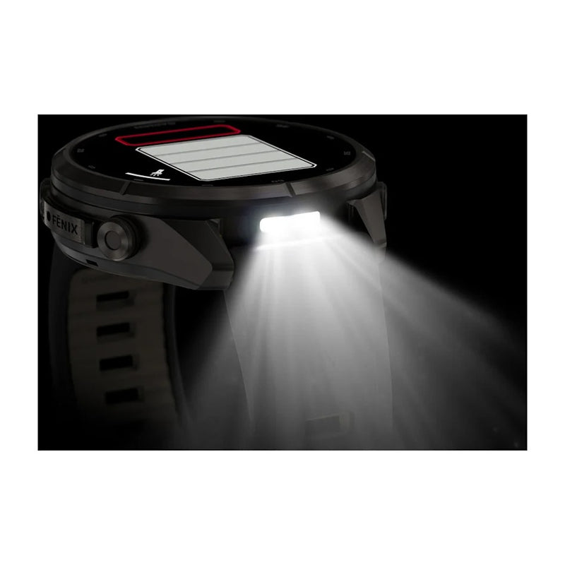 Fenix 9 Pro inReach Smartwatch, 43mm - Carbon Gray DLC Titanium with Black/Pebble Grey Silicone Band - 010-04335-11