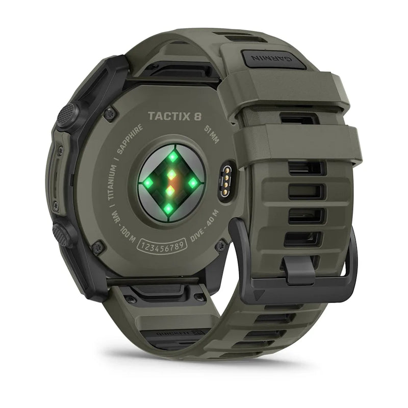 Tactix 8 AMOLED, Cerakote Coating, Smartwatch, 51mm - Olive - 010-04553-11