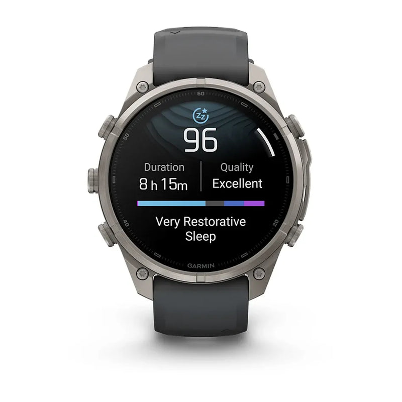 Fenix 9 Pro inReach Smartwatch, 47mm - Titanium with Graphite/Black Silicone Band - 010-04336-21