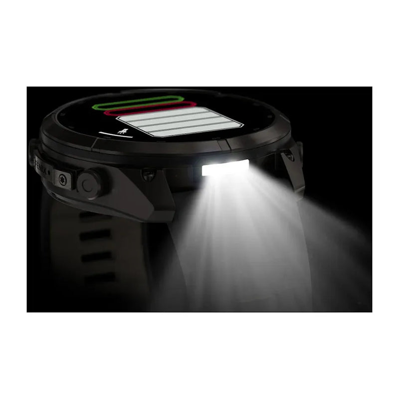 Fenix 9 Pro inReach Smartwatch, 51mm - Carbon Gray DLC Titanium with Black/Pebble Grey Silicone Band - 010-04337-11