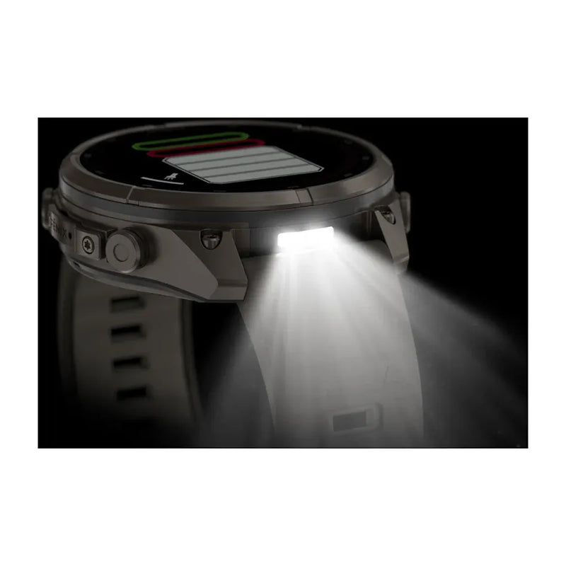 Fenix 9 Pro inReach Smartwatch, Solar 47mm - Titanium with Pebble Grey Silicone Band - 010-04338-01