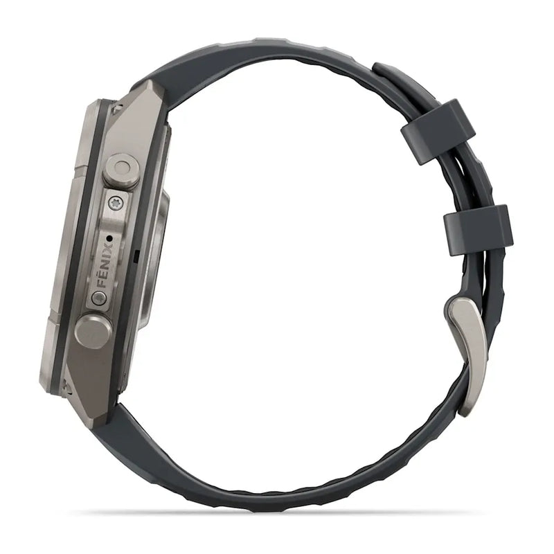 Fenix 9 Pro inReach Smartwatch, 47mm - Titanium with Graphite/Black Silicone Band - 010-04336-21