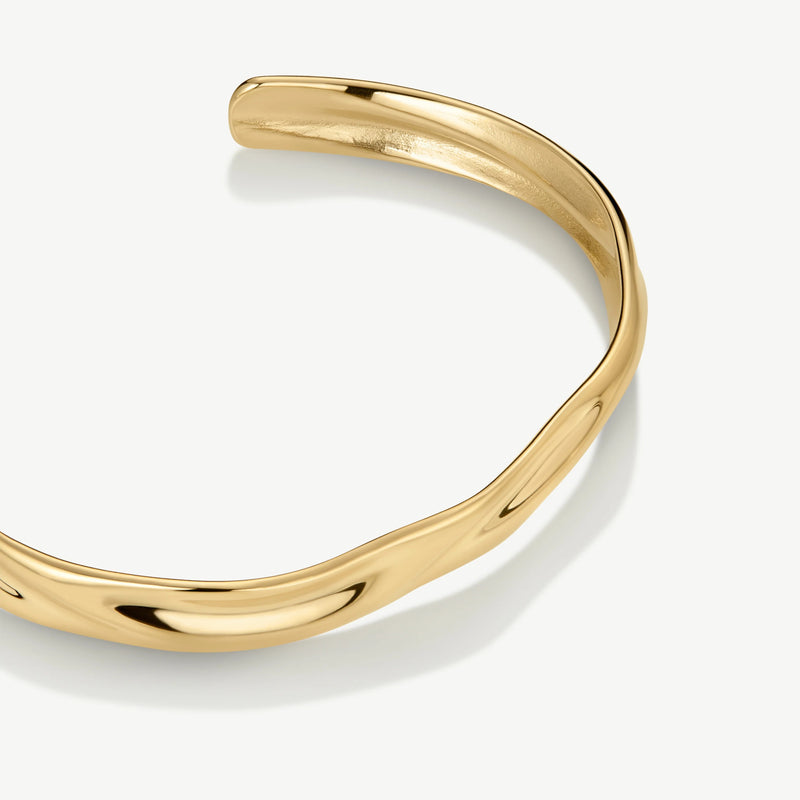 Molten Bangle Slim - Gold