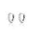 Mini Sparkling Huggie Hoop Earrings - Silver - SPS-134