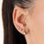Sparkling Star Flat Back Earring (Single) - Gold - SPG-4a