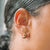 Super Chunk Huggie Earrings - Gold - SPG-316