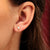 Chained Teardrop Stud Earrings - Gold - SPG-68a