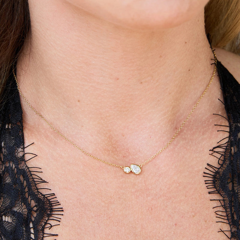 Hannah Martin Toi Et Moi Necklace - Silver - SPS-HM-30