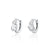 Hannah Martin Toi Et Moi Huggie Earrings - Silver - SPS-HM-35